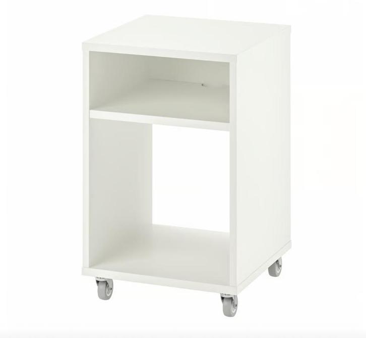 IKEA Nightstand – VIHALS, white, 37x37 cm, Huis en Inrichting, Slaapkamer | Nachtkastjes, Zo goed als nieuw, 55 tot 70 cm, Minder dan 45 cm