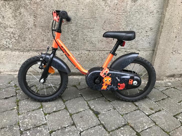 Kinderfiets 14 inch, Fietsen en Brommers, Fietsen | Kinderfietsjes, Gebruikt, Minder dan 16 inch, Zijwieltjes, Ophalen