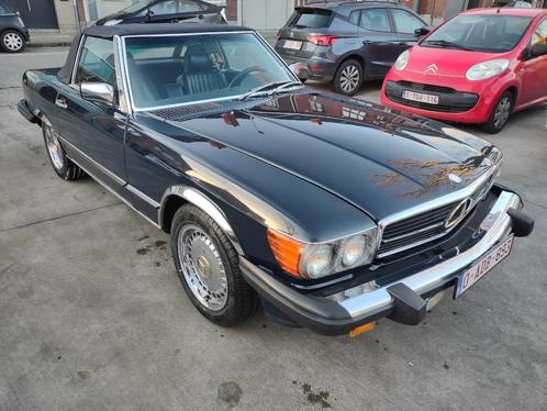 Mercedes-Benz 560 SL, Auto's, Mercedes-Benz, Bedrijf, Te koop, SL, Benzine, Cabriolet, 2 deurs, Automaat, Blauw, Blauw, Leder
