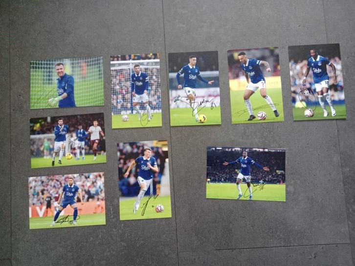 Hand gesigneerde 2023-2024 spelerskaarten van Everton FC, Sport en Fitness, Voetbal, Nieuw, Clubaccessoires, Ophalen of Verzenden