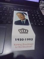 K.Boudewijn bidprentje, Verzamelen, Koningshuis en Royalty, Ophalen of Verzenden, Gebruikt, Kaart, Foto of Prent