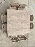 Massieve tafel met bijbehorende stoelen, Huis en Inrichting, Ophalen, Zo goed als nieuw