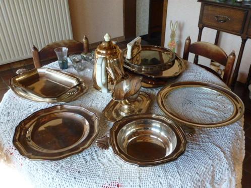 Verzilverde oude schalen.( Denayer ), Antiek en Kunst, Curiosa en Brocante, Ophalen