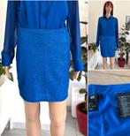 Metallic blue mini skirt (size S), H&M, Blauw, Ophalen of Verzenden, Maat 36 (S)