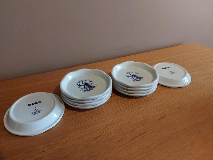 Lot de 10 Coupelles Delft Bols moulins hollandais bleus, Antiek en Kunst, Antiek | Porselein, Ophalen of Verzenden