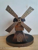 Moulin à vent décoratif en bois et laiton. Tirelire vintage., Ophalen of Verzenden, Zo goed als nieuw