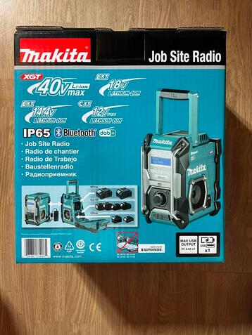 Makita MR004GZ Radio de chantier FM DAB/DAB+ Bluetooth 40V