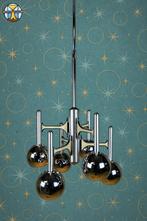 Grote Chromen Vintage Space Age Gaetano Sciolari hanglamp, Huis en Inrichting, Ophalen of Verzenden