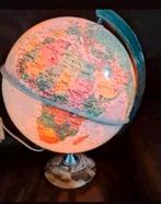 Superbe globe rétro avec base en marbre, Comme neuf, Enlèvement ou Envoi
