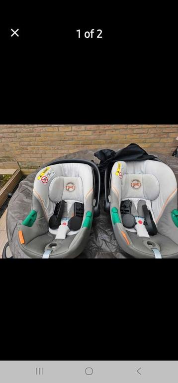 2x cybex aton 2 isize. Met regenhoezen en adapters  beschikbaar voor biedingen