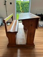 Vintage schoolbankje, Kinderen en Baby's, Kinderkamer | Overige Meubels, Ophalen, Gebruikt, Stoel