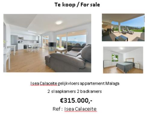 Isea Calaceite gelijkvloers appartement Malaga, Immo, Buitenland, Spanje, Appartement, Landelijk