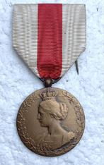 Medaille WO1 Nat. Comite Hulp & Voeding, 14-19, Bronzen Med, Ophalen of Verzenden, Overige soorten, Lintje, Medaille of Wings