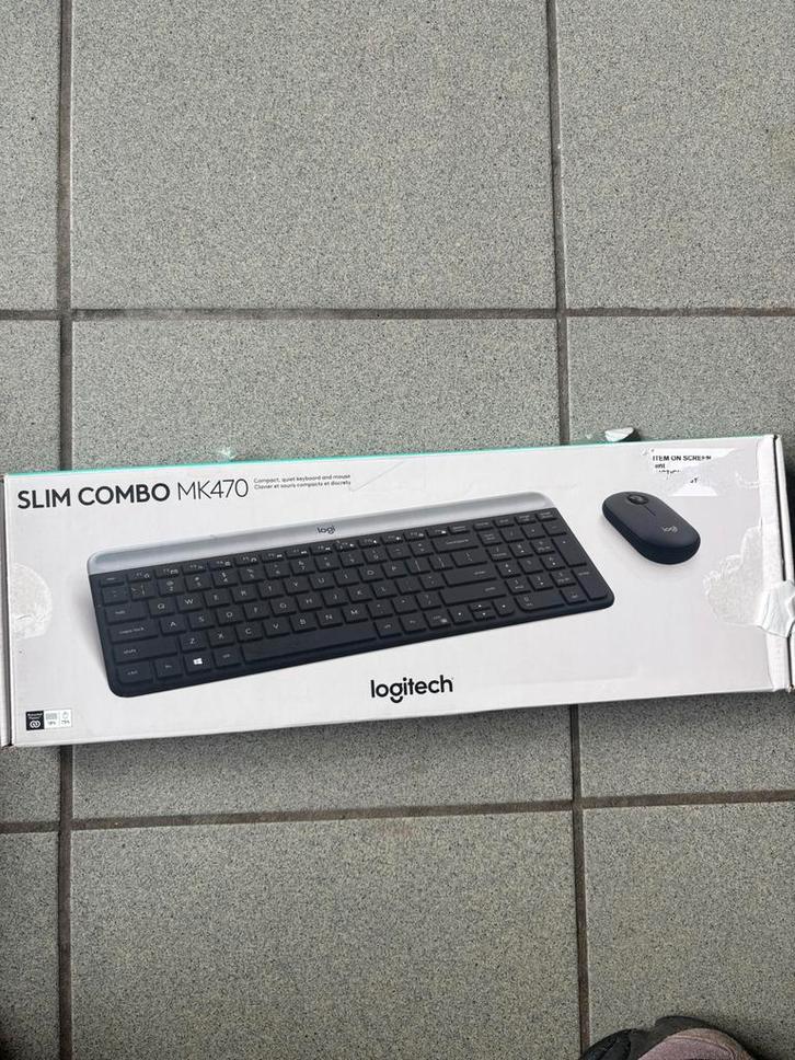 Ensemble Clavier et Souris Sans Fil Logitech MK470 ComboNeuf, Computers en Software, Toetsenborden, Zo goed als nieuw, Draadloos