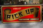 Metalen reclamebordje PICK UP Likeurwijn - 1936, Verzamelen, Ophalen of Verzenden, Gebruikt, Reclamebord