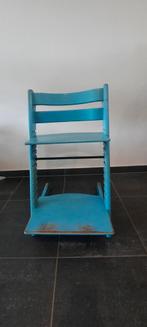 Trip trap stoel Stokke lichtblauw, Kinderen en Baby's, Kinderstoelen, Ophalen, Zo goed als nieuw