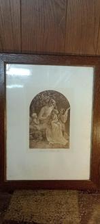 Oude gravure van Elisabeth Sonrel, 50x63, n10, Antiek en Kunst, Ophalen