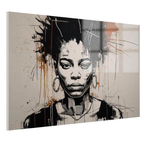 Peinture sur verre pour femme Jean-Michel Basquiat 105x70cm, Antiquités & Art, Art | Peinture | Moderne, Envoi
