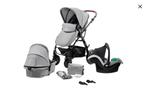 Kinderkraft Trio Moov 3in1 kinderwagen, Ophalen, Zo goed als nieuw, Kinderwagen, Met reiswieg