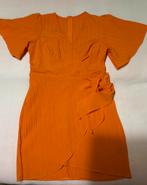 Mooie kreukvrije oranje jurk met mouwen M, Maat 38/40 (M), Oranje, Ophalen of Verzenden, Zo goed als nieuw
