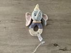 Disney Dumbo pluche rammelaar, Kinderen en Baby's, Ophalen of Verzenden, Zo goed als nieuw, Rammelaar