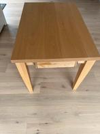 Beuken houten tafel tafel met lade schuif, Maison & Meubles, Tables | Tables d'appoint, Rectangulaire, 60 cm ou plus, Bois, Utilisé