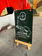 Jaguar emaille reclamebord, Verzamelen, Ophalen of Verzenden, Zo goed als nieuw, Reclamebord