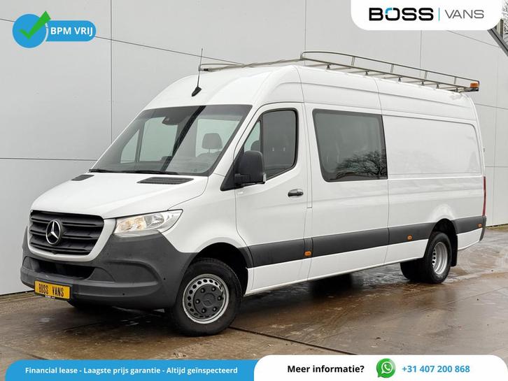 Mercedes-Benz Sprinter 516 2.2 CDI L3H2 Dubbele Cabine Clima, Auto's, Bestelwagens en Lichte vracht, Bedrijf, Te koop, ABS, Achteruitrijcamera
