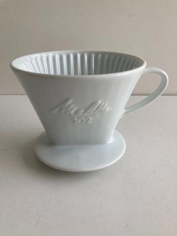 Melitta 102 : Filtre à café en céramique blanc vintage, Enlèvement ou Envoi