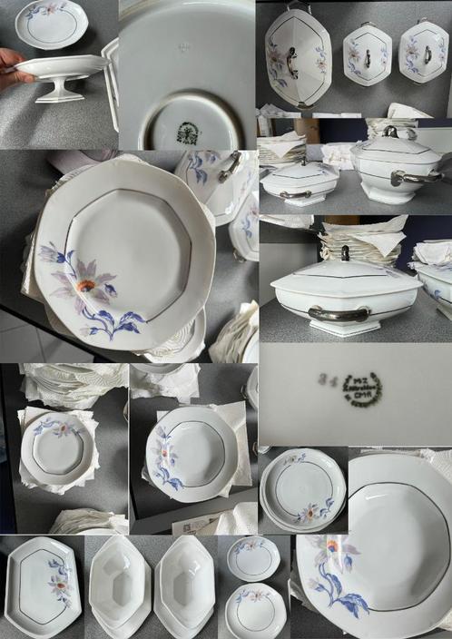 Vaisselle MZ Czechoslovakia, Maison & Meubles, Cuisine | Vaisselle, Comme neuf, Service complet, Autres styles, Porcelaine, Enlèvement