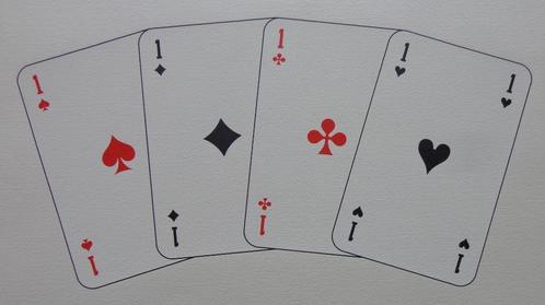 MARCEL MARIEN / VIER AZEN / KLEURLITHO / 30x50cm / SIG, Antiek en Kunst, Kunst | Litho's en Zeefdrukken, Verzenden