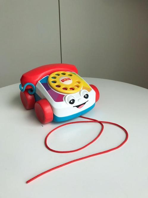 Fisher Price trekspeeltje telefoon, Kinderen en Baby's, Speelgoed | Fisher-Price, Gebruikt, Duw- of Trekspeelgoed, Met geluid