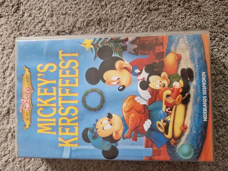 Mickey's Kerstfeest VHS - Nederlands Gesproken, Cd's en Dvd's, VHS | Film, Zo goed als nieuw, Overige genres, Alle leeftijden