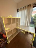 Bureau met kast, Huis en Inrichting, Ophalen, Bureau