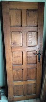Volle houten binnendeuren - 2 stuks, Doe-het-zelf en Bouw, Minder dan 80 cm, Gebruikt, Hout, Ophalen