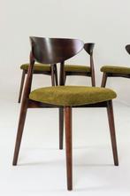 Scandinavische wildgroene eetkamerstoelen, set van 6, Ophalen of Verzenden