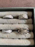 Siver ringen 3stuks maat 52 en 1 maat 54, Ophalen of Verzenden