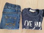 setje broek en t-shirt maat 86, Kinderen en Baby's, Babykleding | Maat 86, Ophalen, Zo goed als nieuw, Jongetje, Setje