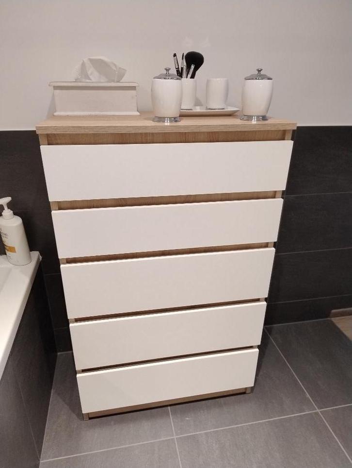 Designkast in Hout met Witte Lades🌿NIEUW🌿, Huis en Inrichting, Kasten | Ladekasten, Ophalen