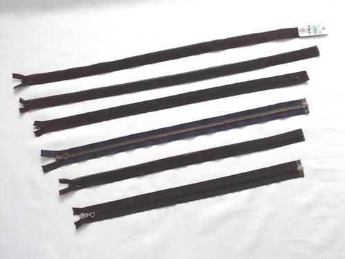Lot de 6 fermetures éclair à coudre longues dont 1 neuve, Hobby en Vrije tijd, Naaien en Fournituren, Gebruikt, Rits of Sluiting