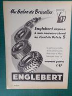 Englebert pneus - publicité papier - 1955, Collections, Autres types, Utilisé, Enlèvement ou Envoi