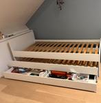 Cadre de lit + sommier 1 personne (2 unités de dispo), 90 cm, Enlèvement, 200 cm, Une personne