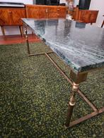 salontafel vintage groene marmer, Huis en Inrichting, Ophalen, Overige materialen, Gebruikt, 100 tot 150 cm