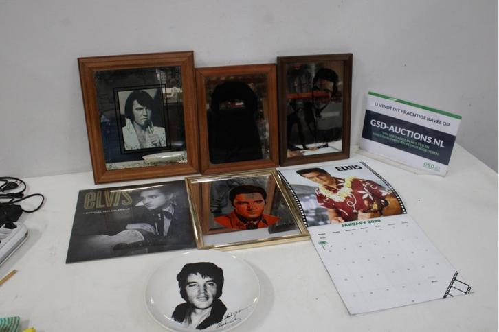 Set van 7 Elvis Voorwerpen, Antiek en Kunst, Curiosa en Brocante