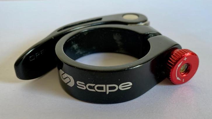 Collier de selle à serrage rapide Scape noir 35mm, Fietsen en Brommers, Fietsonderdelen, Zo goed als nieuw, Mountainbike, Zadel