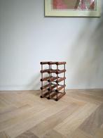 Richard Nissen wijnrek – teak – Deens design - 9 flessen, Ophalen, Gebruikt, Hout, 5 tot 15 flessen