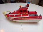 Playmobil brandweer reddingsboot, Gebruikt, Ophalen