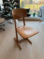 Vintage schoolstoel, Huis en Inrichting, Ophalen, Gebruikt, Bruin, Eén