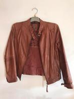 Naf-Naf dames leren jas maat 36, Kleding | Dames, Ophalen, Bruin, Zo goed als nieuw, Maat 36 (S)