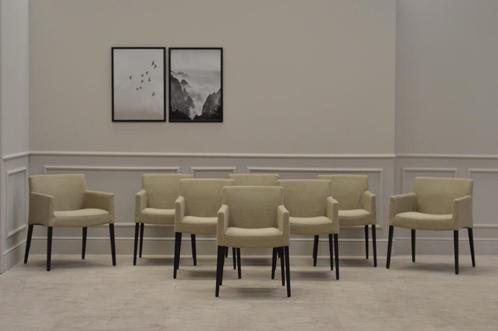 Set van 8 Mobitec Aéro-stoelen, Huis en Inrichting, Stoelen, Nieuw, Vijf, Zes of meer stoelen, Hout, Stof, Ophalen